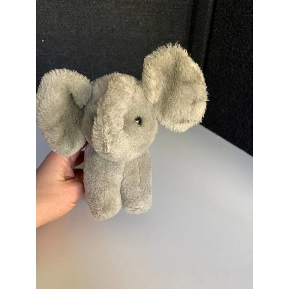 Vintage R Dakin 7" Grey Elephant plush
